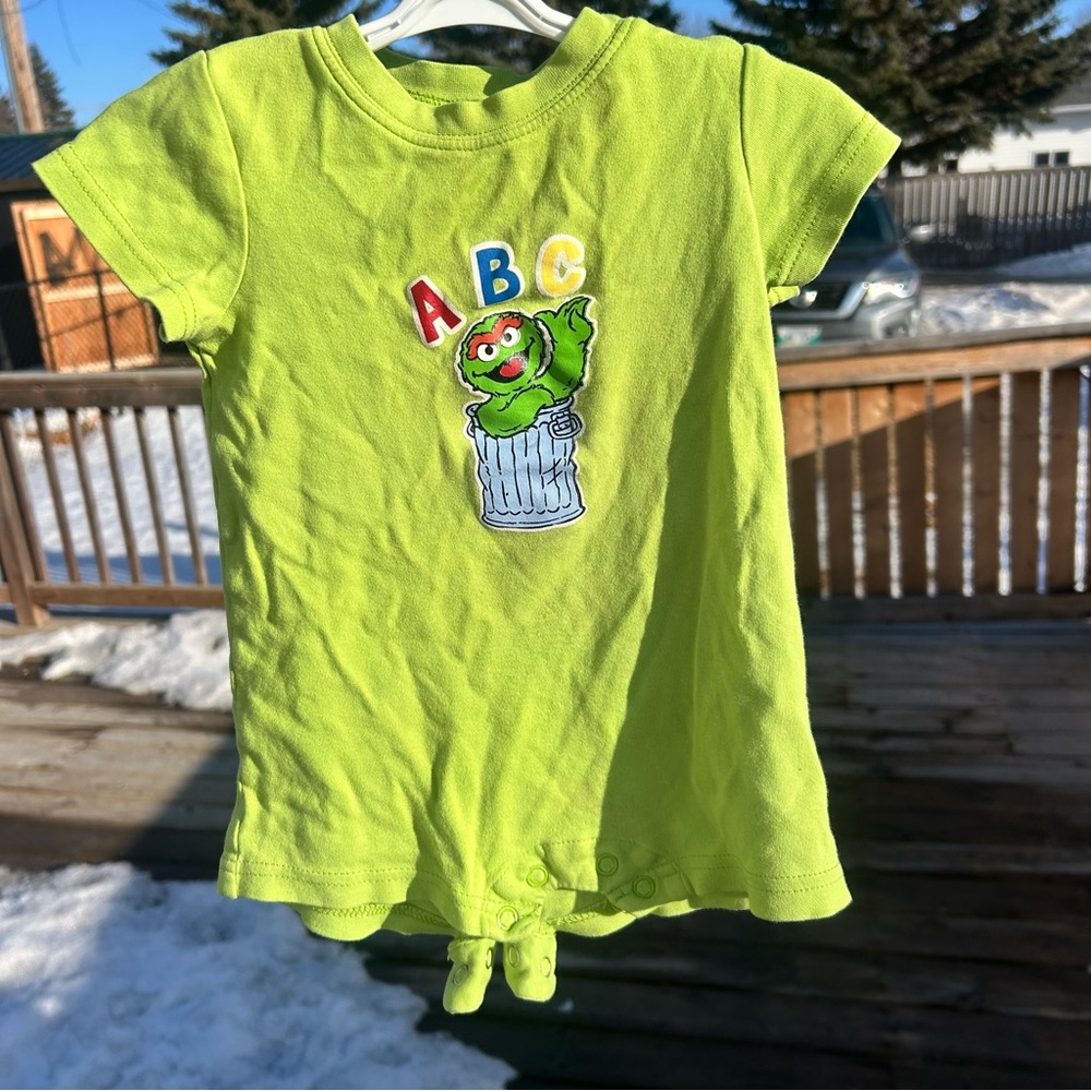 ABC Oscar the Grouch Romper